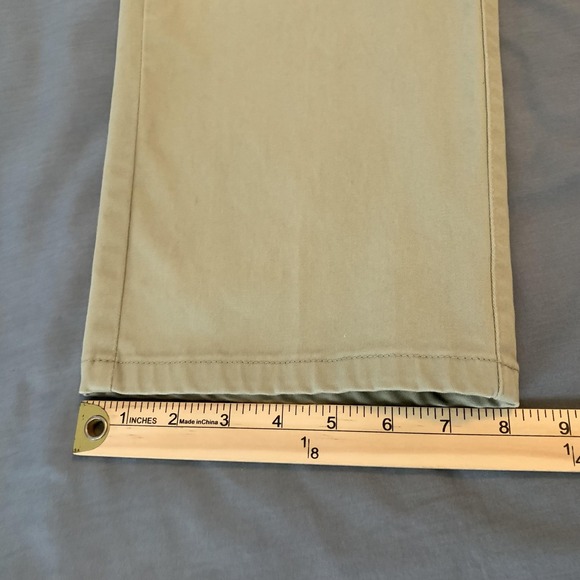 Lee Pants Mens 34x32 Khaki Extreme Comfort Straight Fit Stretch Chino Pants - Picture 7 of 10